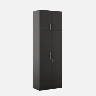Value V2 2 Door Wardrobe - Natural Wenge Woodpore